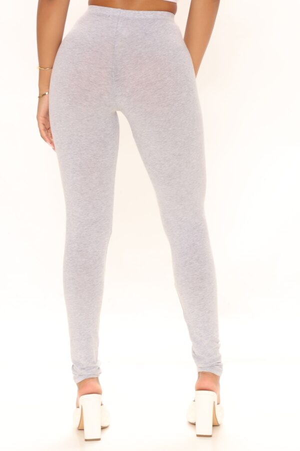 Leggings in Heather Grey 95% cotton