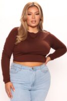 Chocolate Cropped Top