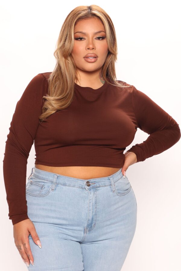 Chocolate Cropped Top