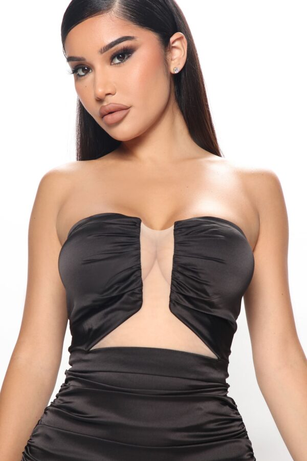 Satin Dress in Black