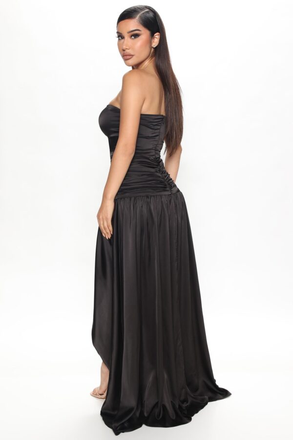 Satin Dress in Black
