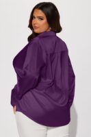 Shirt with a satin
