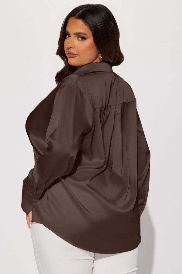 Shirt in Chocolate 97% polyester