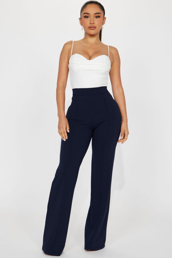 Dress with a wide leg