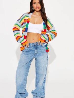Cardigan in 100% cotton