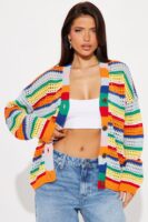 Cardigan in 100% cotton