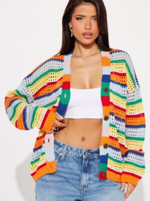 Cardigan in 100% cotton