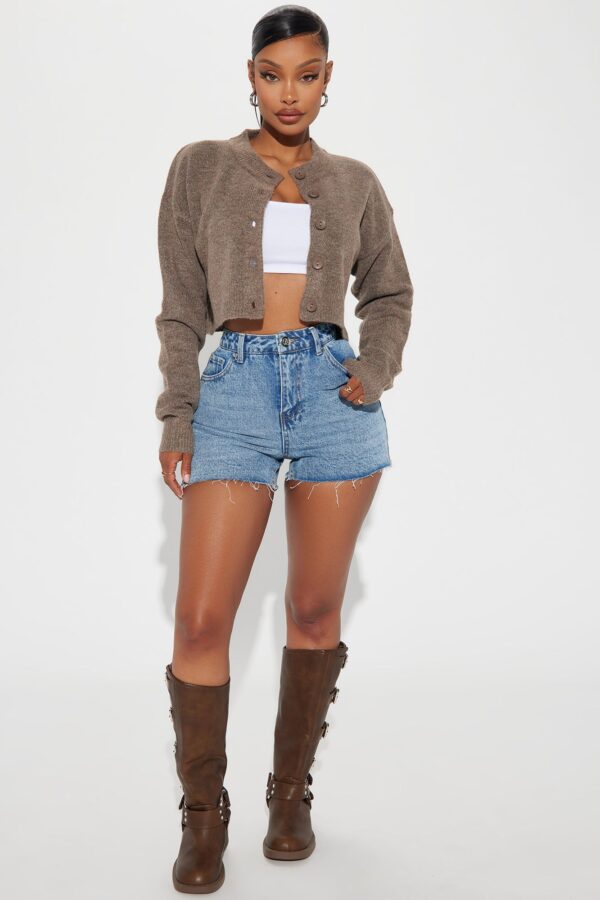 Ladies Kit Brown Cardigan