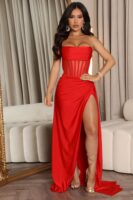 Red Dress with contrast