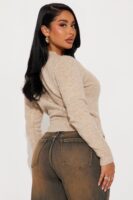 Sweater with a cropped