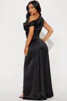 One-Shoulder Dress in Black