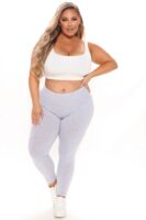 Leggings in Heather Grey 95% cotton