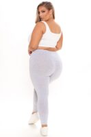Leggings in Heather Grey 95% cotton