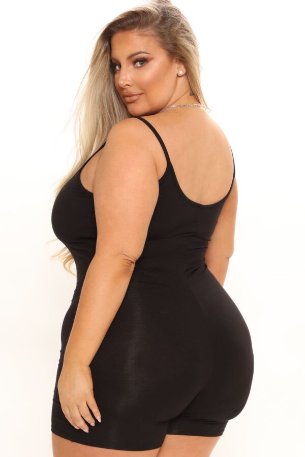 Romper in Black 93% rayon