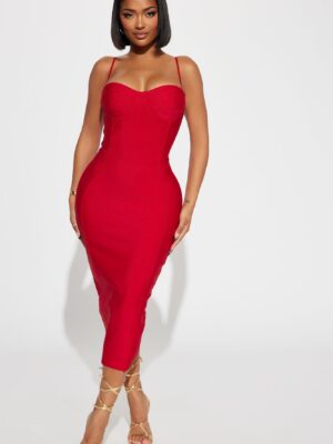 Dress in Red 95% polyester