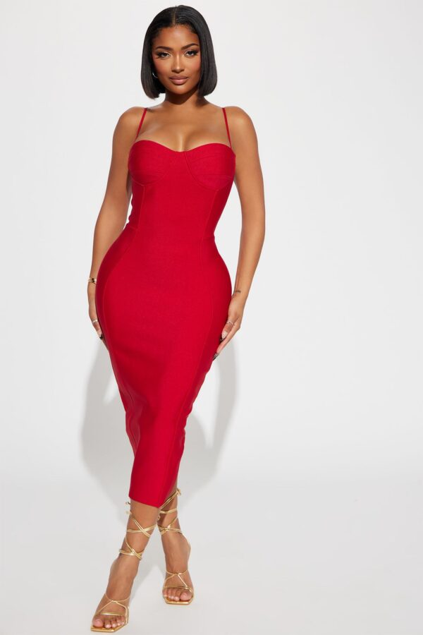Dress in Red 95% polyester