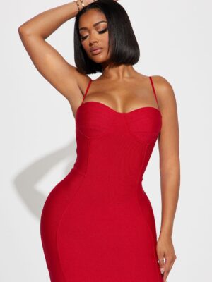 Dress in Red 95% polyester