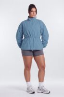 Jacket with a mock neck