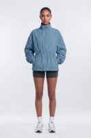 Jacket with a mock neck