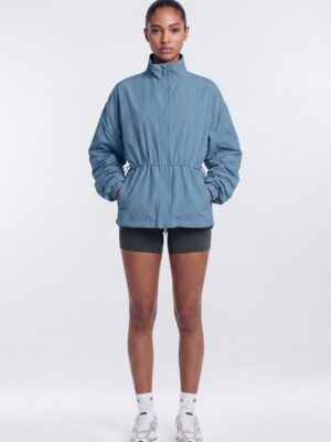 Jacket with a mock neck