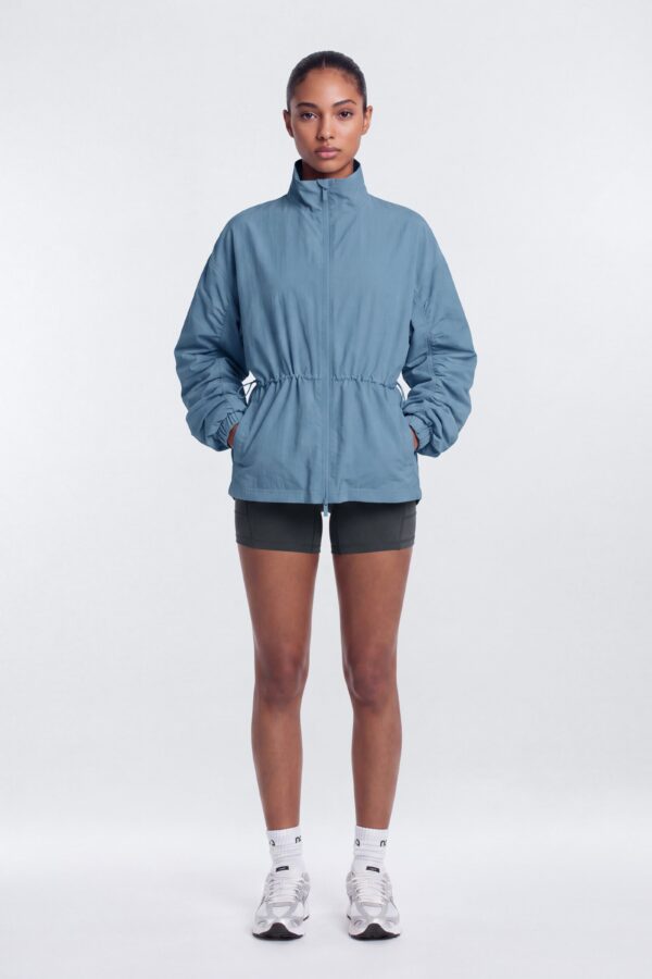 Jacket with a mock neck