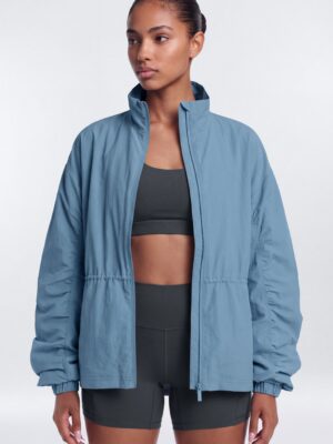 Jacket with a mock neck