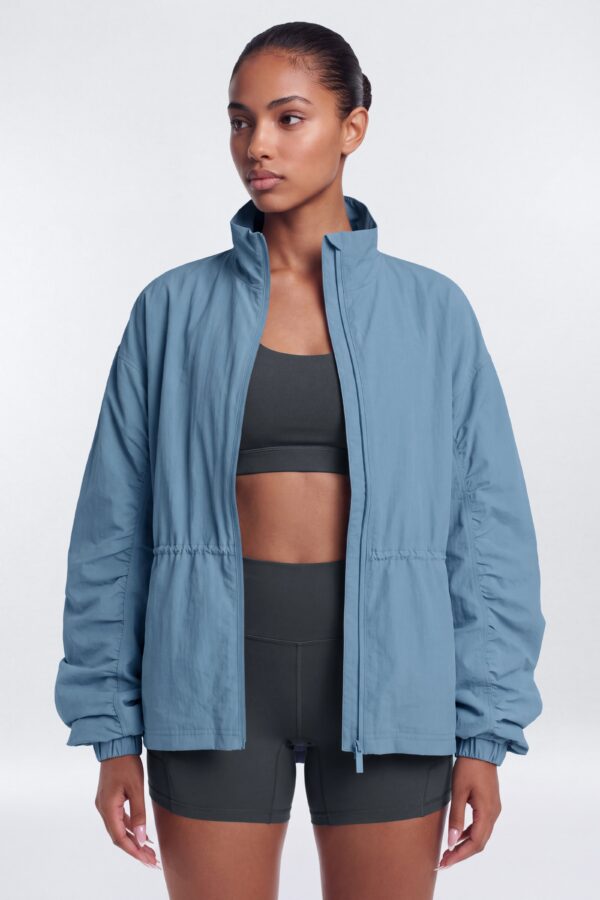 Jacket with a mock neck
