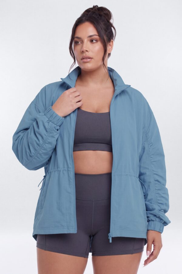 Jacket with a mock neck