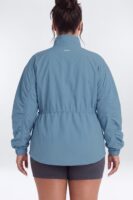 Jacket with a mock neck