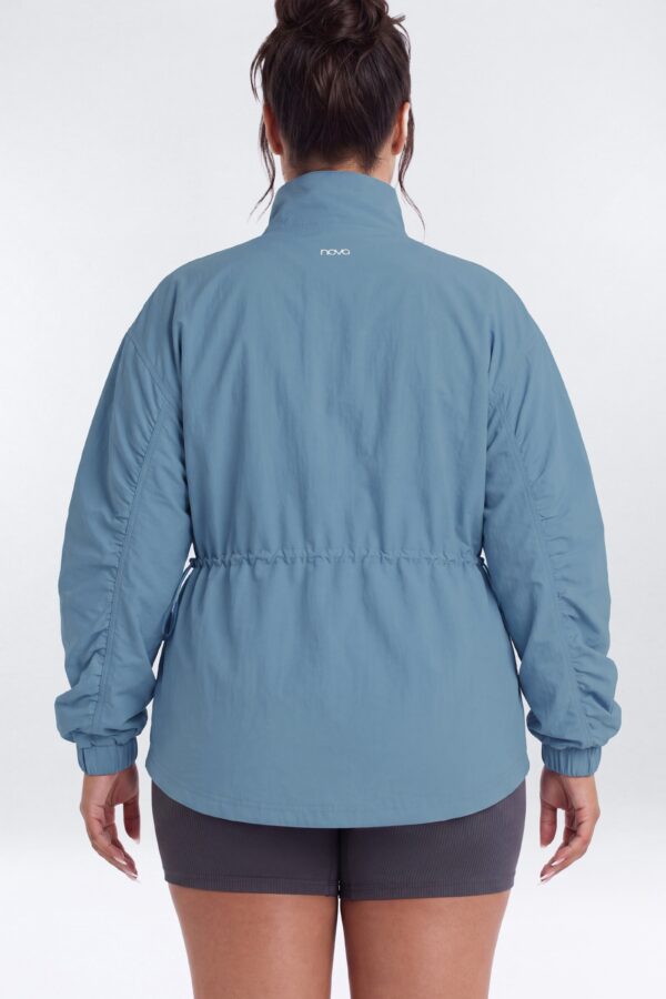 Jacket with a mock neck