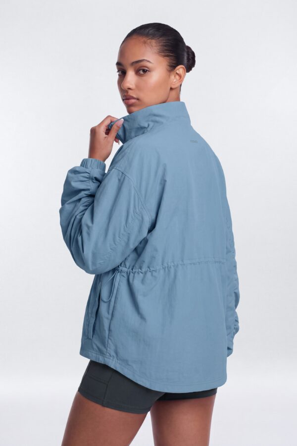Jacket with a mock neck