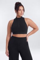 Mock-Neck Top in Black