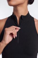 Mock-Neck Top in Black