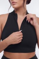 Mock-Neck Top in Black