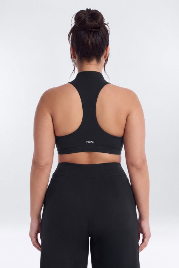 Mock-Neck Top in Black