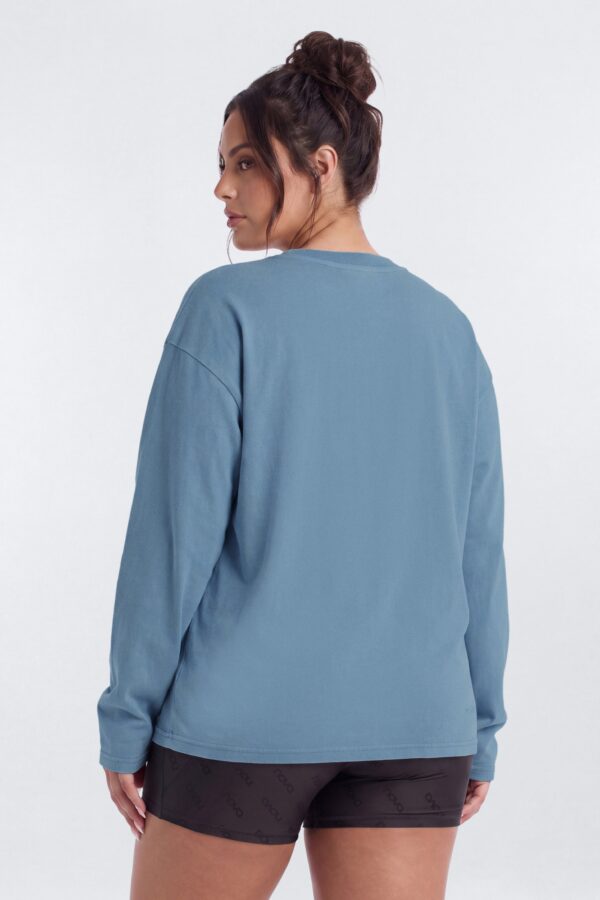 Drop-Shoulder Top in Indigo