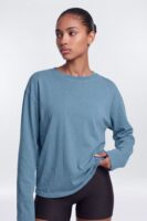 Drop-Shoulder Top in Indigo