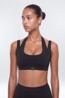 Top in Black 77% polyester