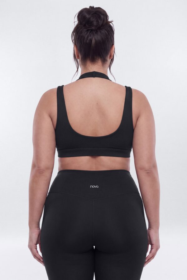 Top in Black 77% polyester