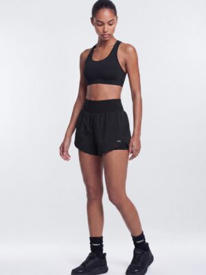 Black Contrast Shorts