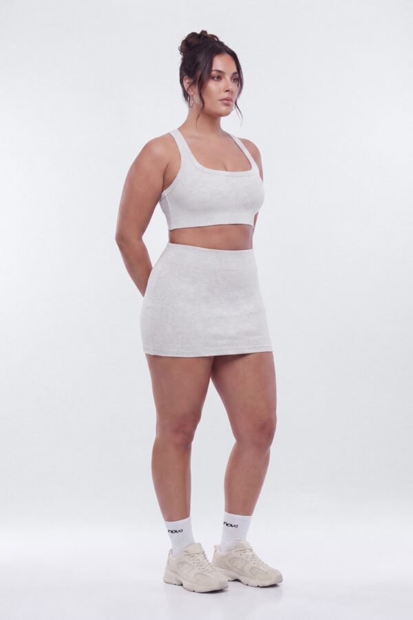 Top in Heather Grey 79% cotton