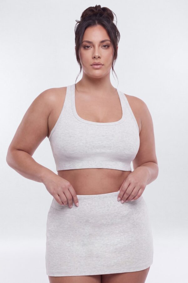 Top in Heather Grey 79% cotton
