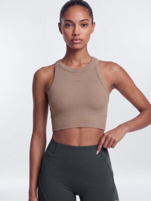 Cropped Top in Taupe