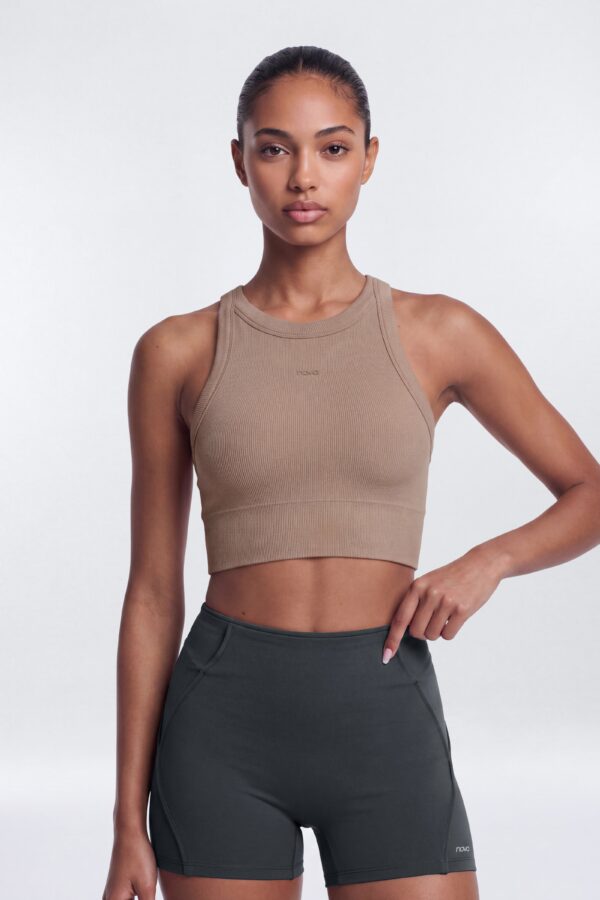 Cropped Top in Taupe