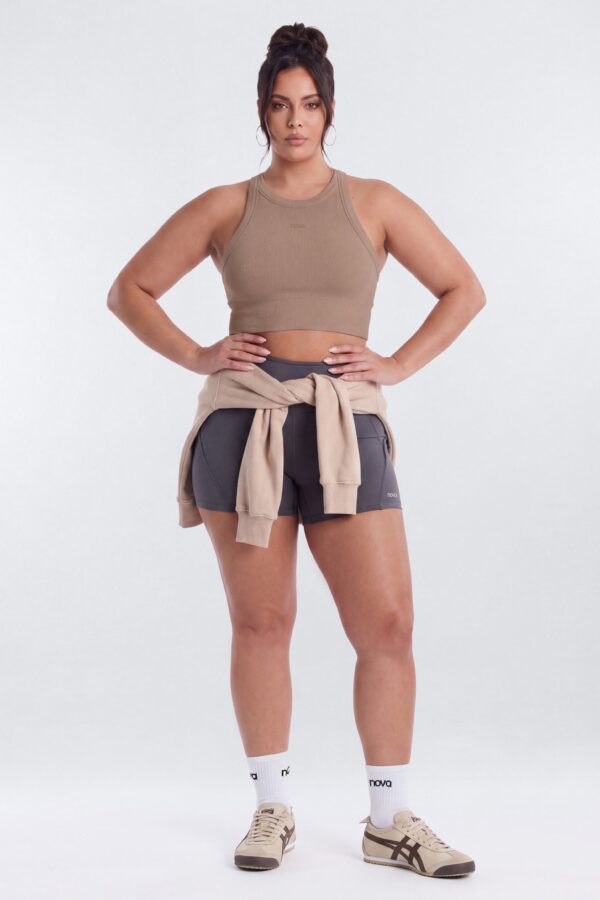 Cropped Top in Taupe