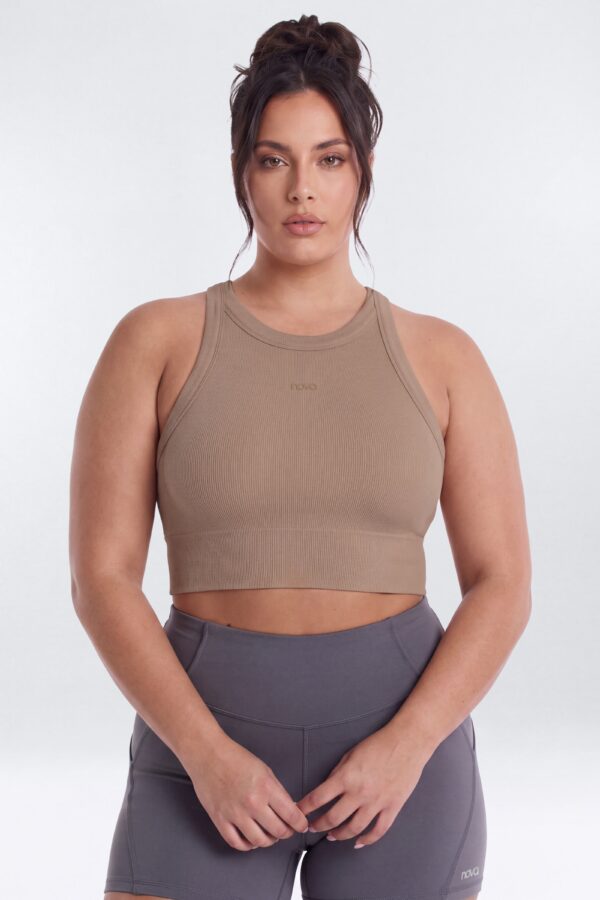 Cropped Top in Taupe
