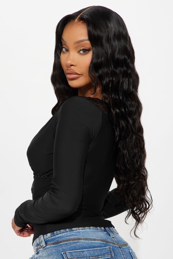 Top in Black 82% nylon