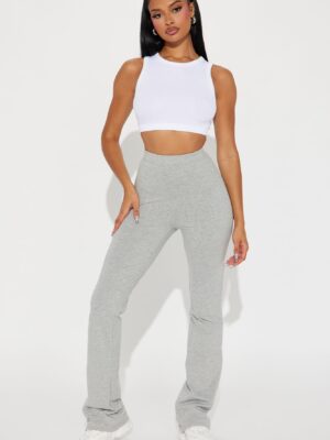 Pants in Heather Grey 90% cotton