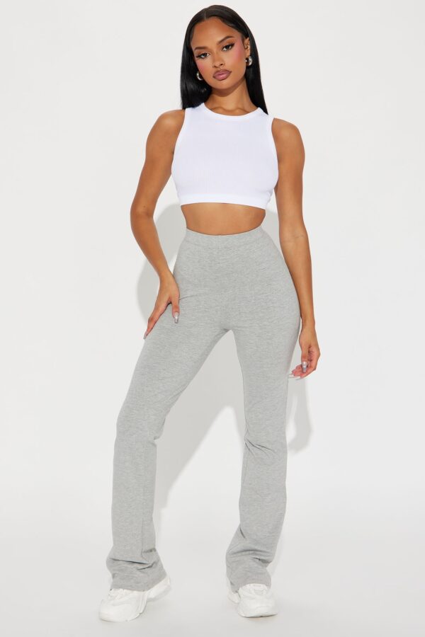 Pants in Heather Grey 90% cotton