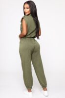 Jumpsuit with a linen